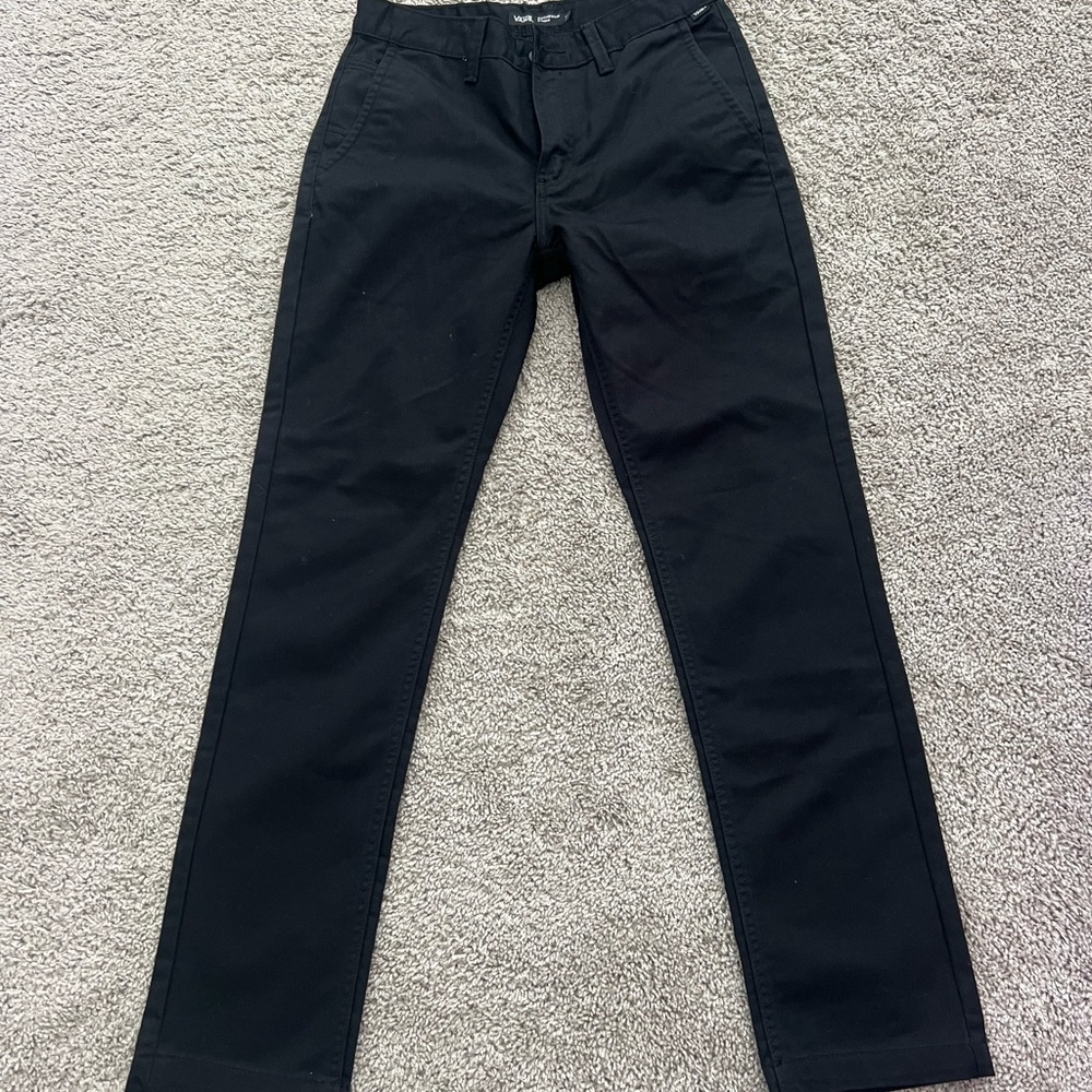 Vans Authentic Chino Black Pants slim cut